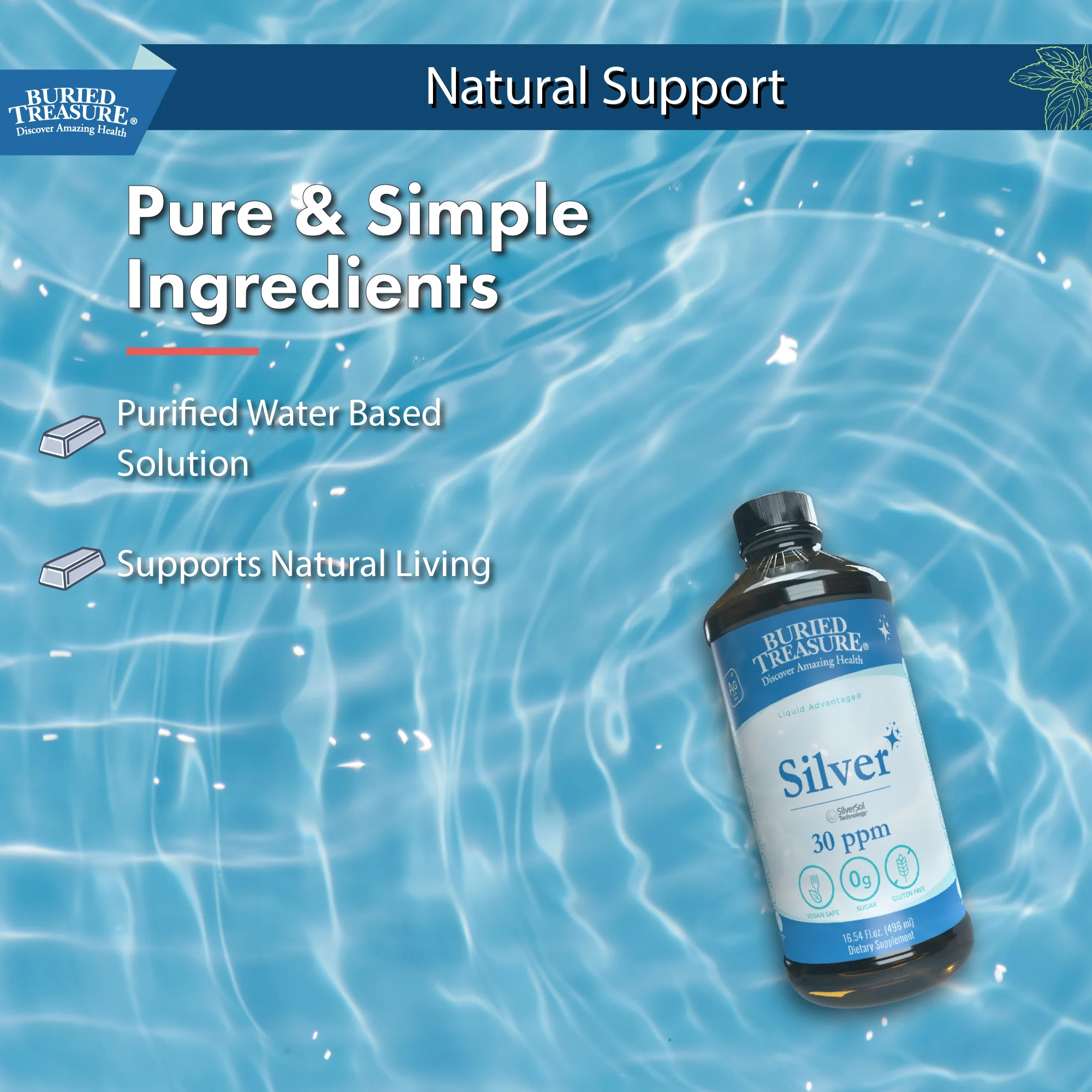 30 ppm Silver Solution - SilverSol Technology, Nano-Sized Silver Particles, Purified Water-Based Formula, Colloidal Silver - 16 oz - Image 4