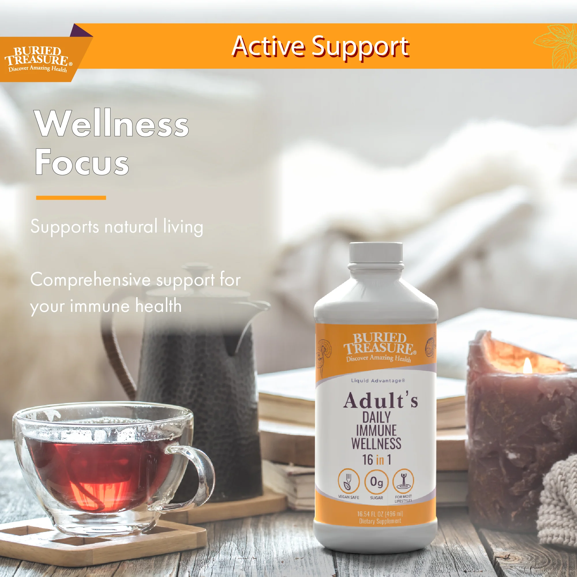 Buried Treasure Liquid Nutrients® Adult Daily Immune Wellness – Liquid Supplement with Vitamin C and Antioxidants - Image 4