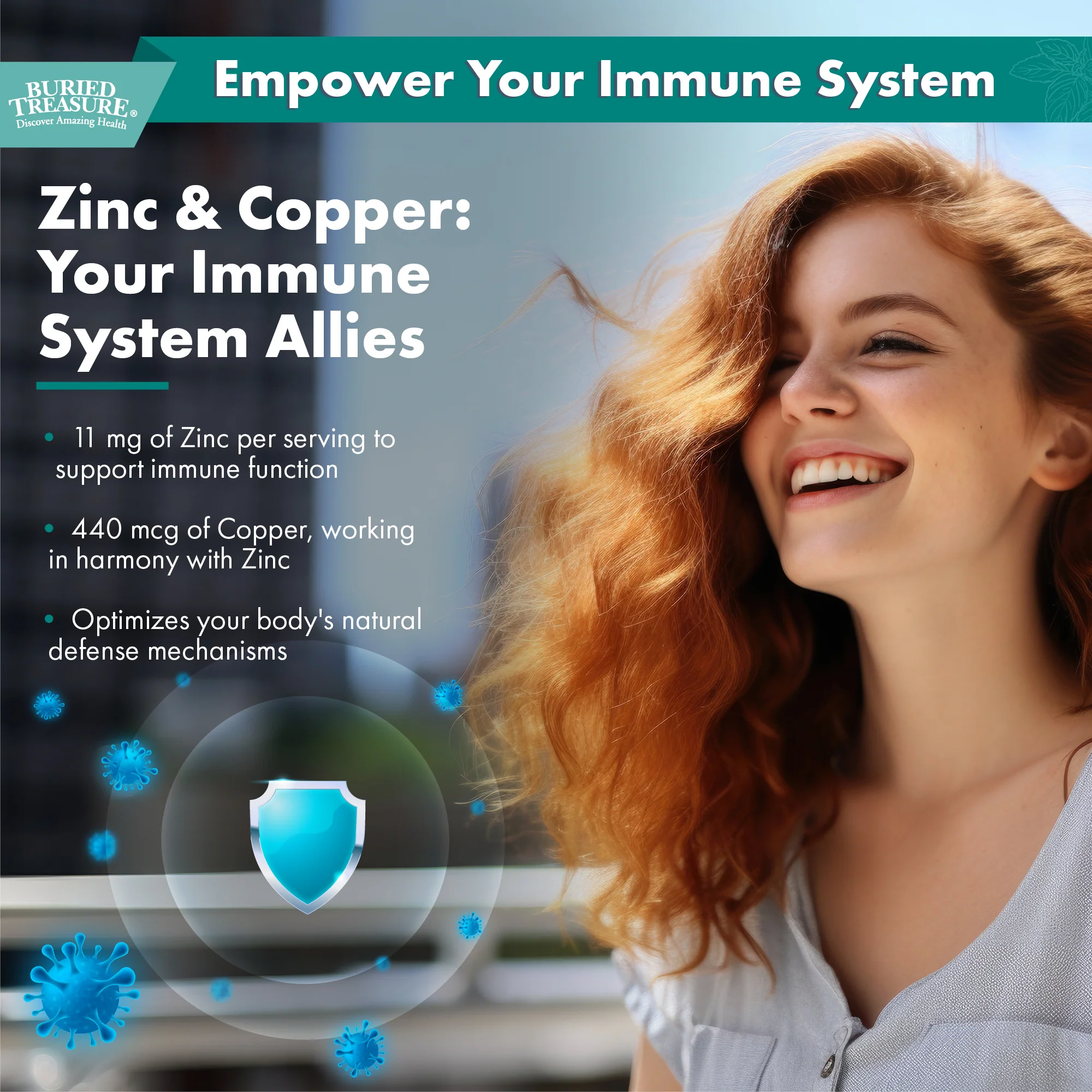 Buried Treasure Breathe Easy Bundle: Mullein Mint Drops + Zinc Complex - Image 2