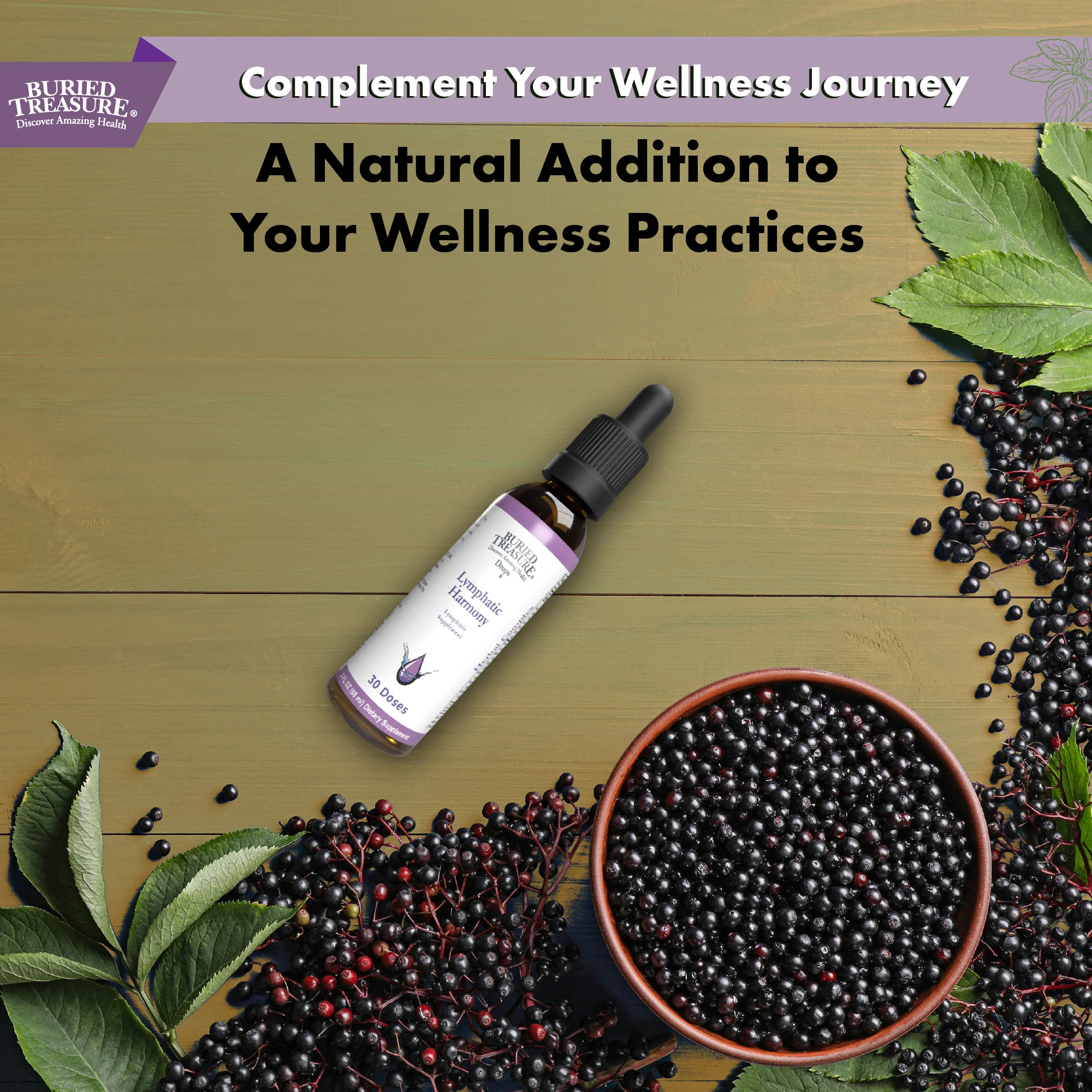 Buried Treasure Liquid Nutrients Lymphatic Harmony Drops - Supports Immune Health - Image 3