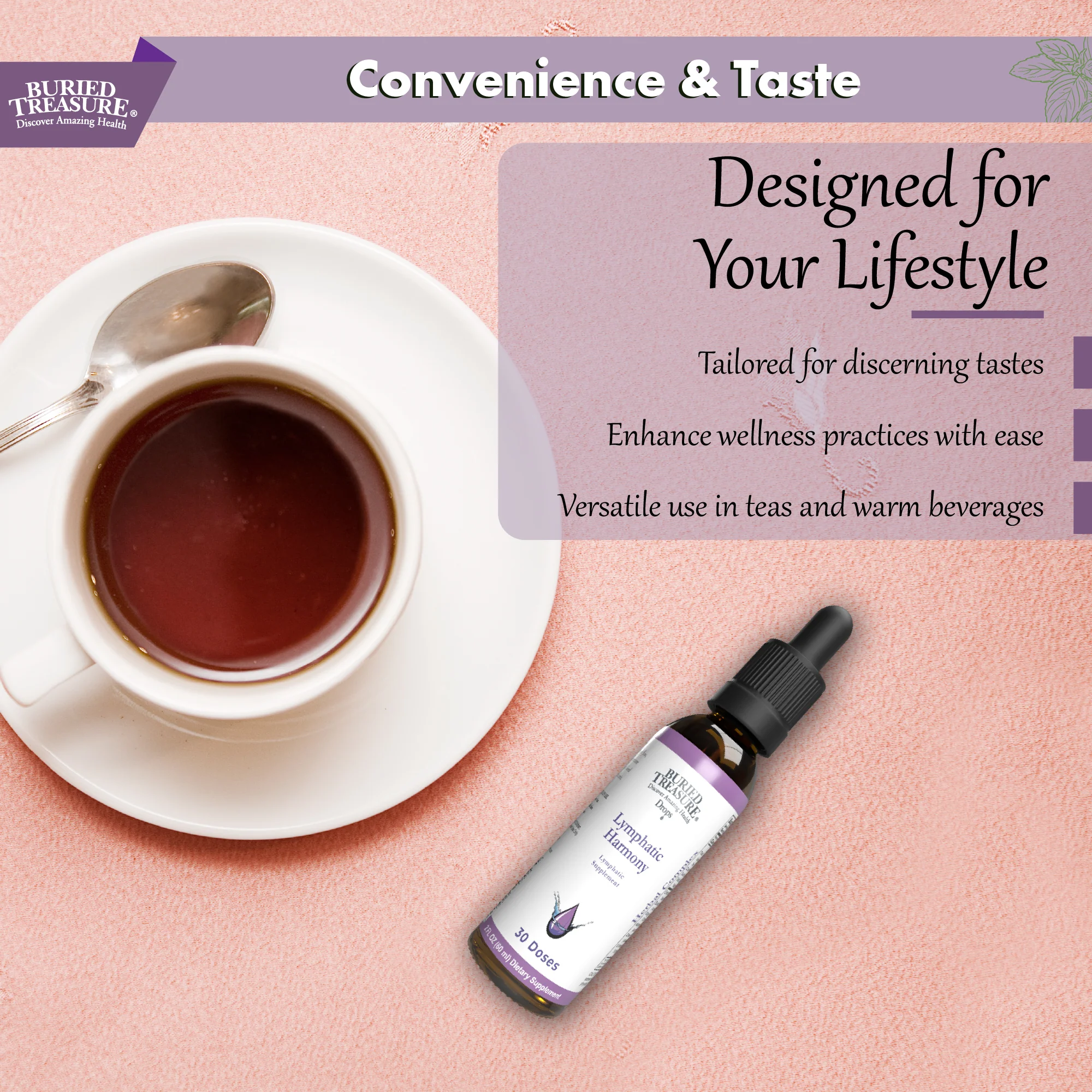 Buried Treasure Liquid Nutrients Lymphatic Harmony Drops - Supports Immune Health - Image 5