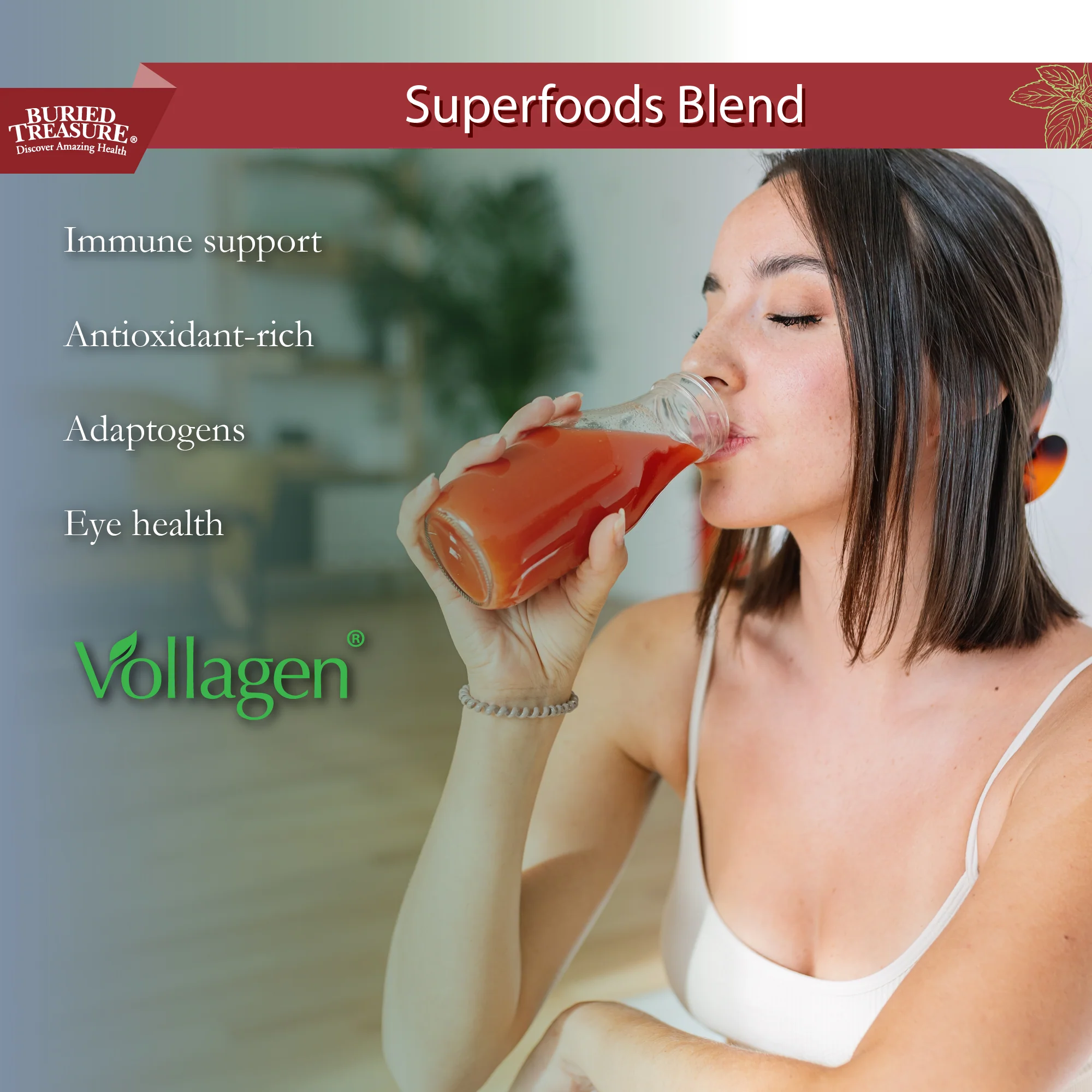 Buried Treasure Liquid Nutrients Red20 Fusion Superfoods Blend, 32 Servings - Image 4